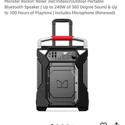 Monster Rocking Roller 360 Rechargeable  Speaker