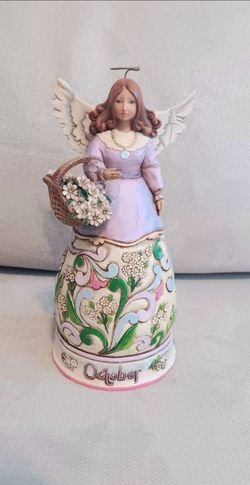 Shore Heartwood Creek October Angel Figurine
