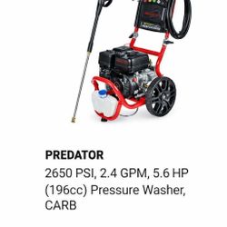 2650 psi pressure washer Predator