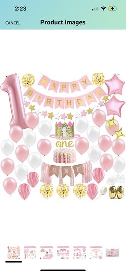 1st Bday Decorations