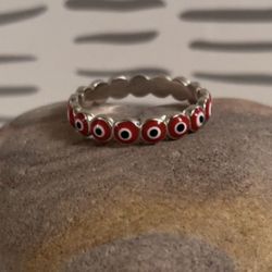 Evil Eye Ring .925