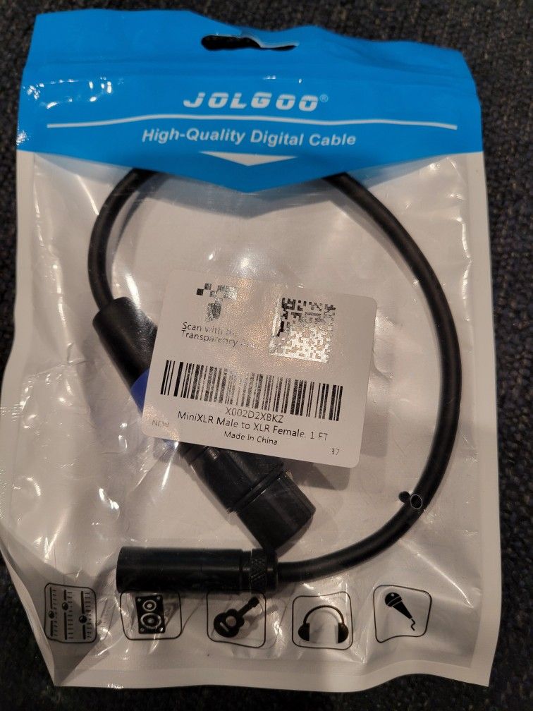 Cable MiniXLR Male to XLR Female