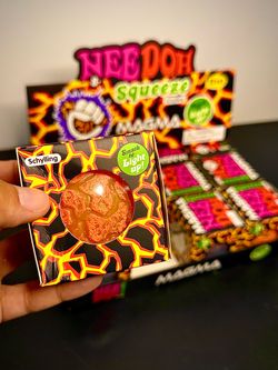 NeeDoh MAGMA Squeeze LED Ball! RARE