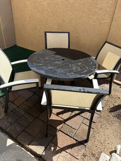 5 Pc Patio Table Set