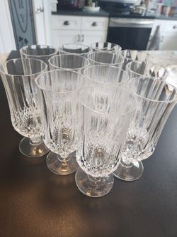 Iced Tea Glasses, Longchamp (Clear) Collection from Cristal D'Arques-Durand