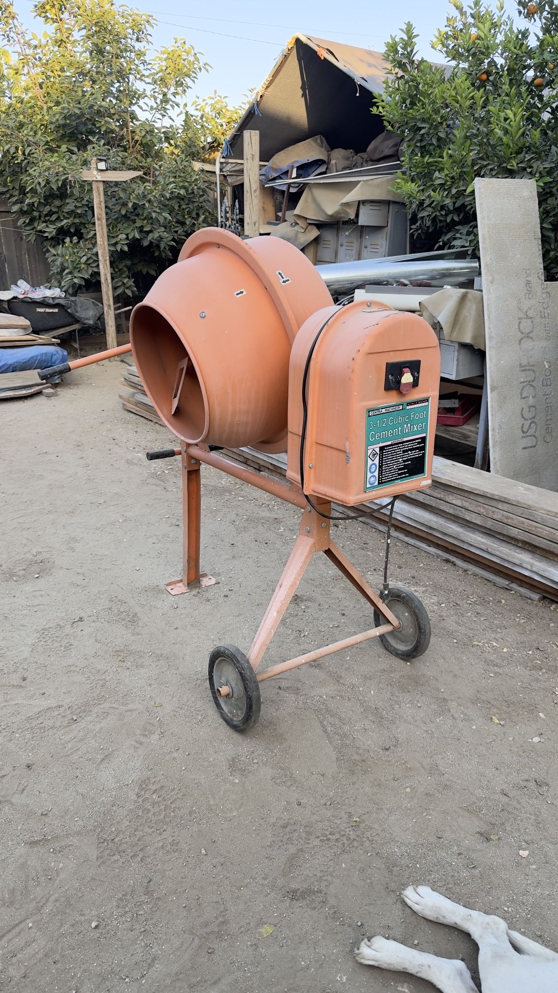 Cement Mixer 3.5 Cubic Feet