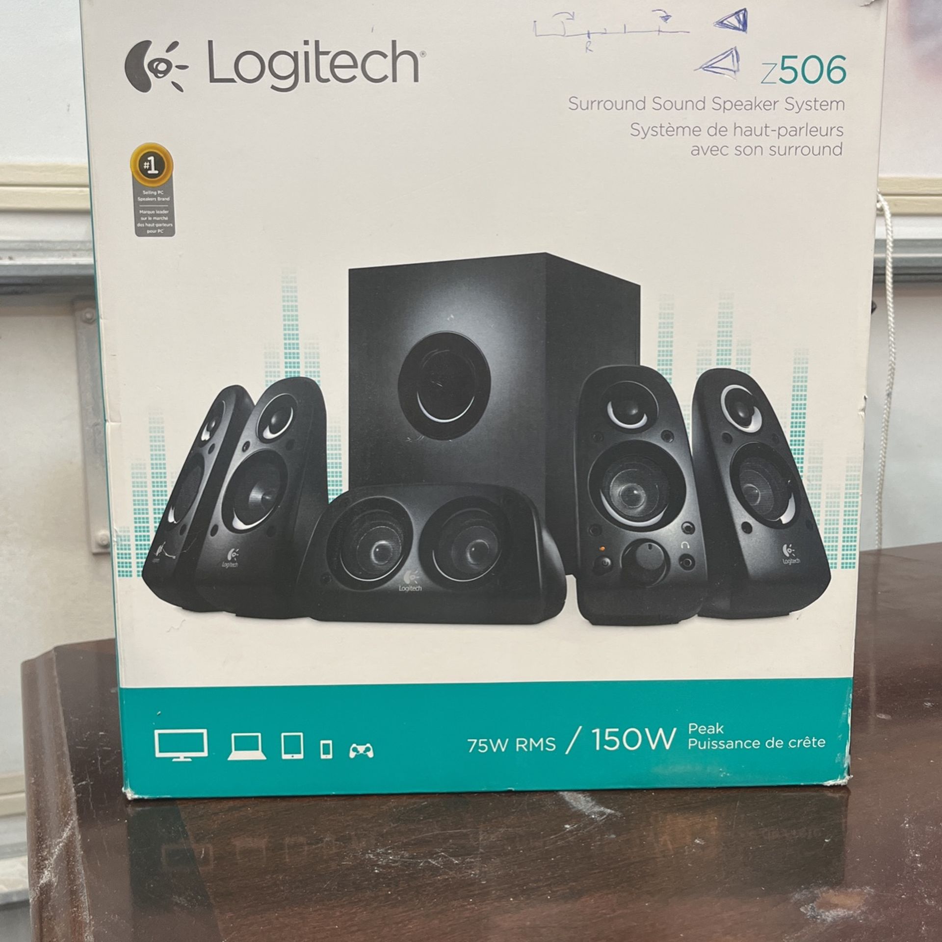 Logitech z506 best sale 150w