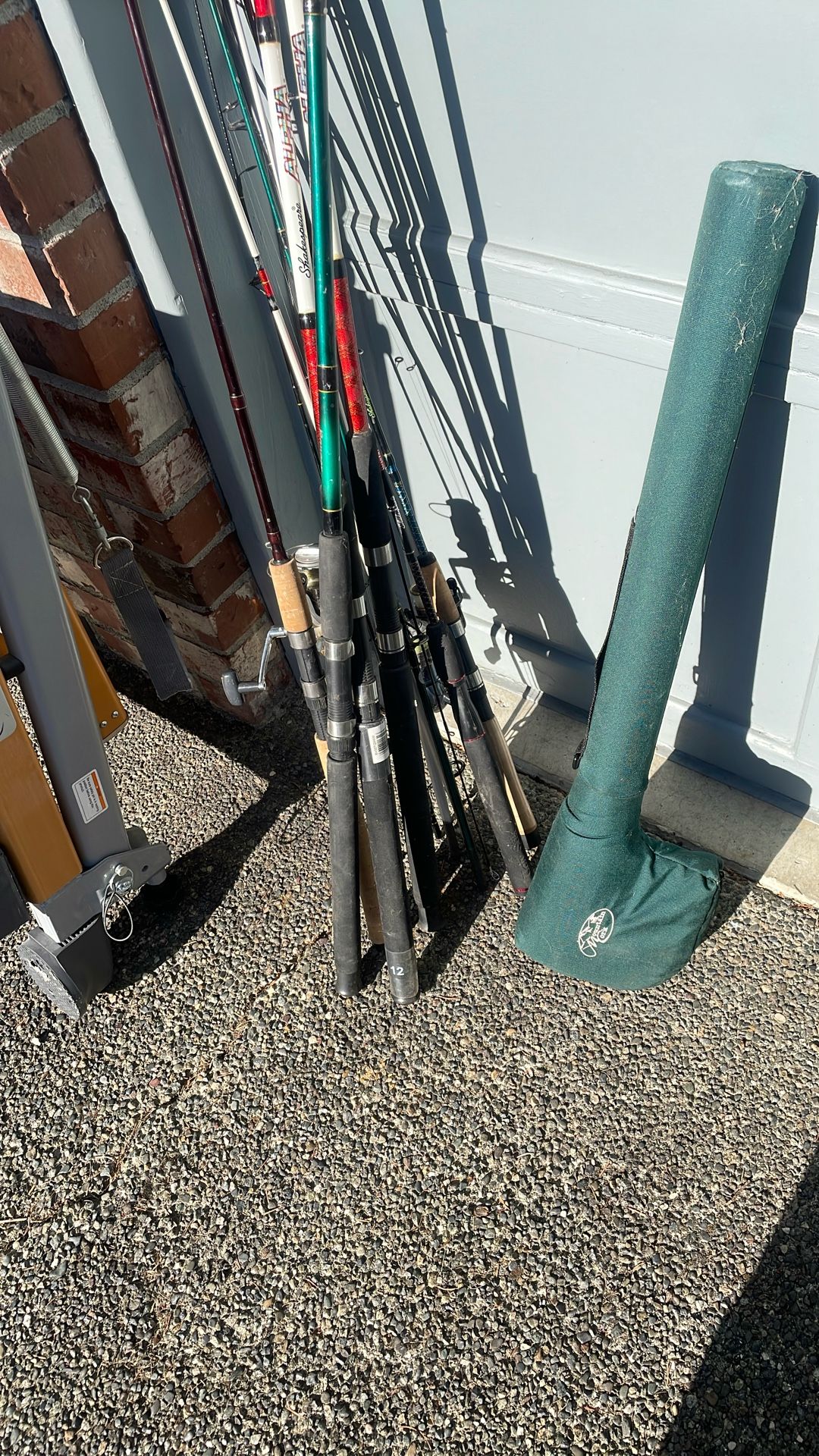Fishing Poles And Reels.