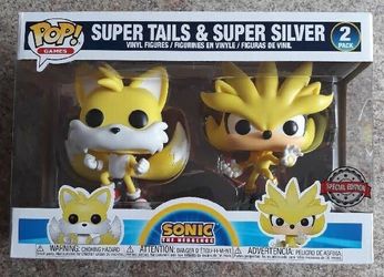 Super tails & Super silver Funko pop collectors item
