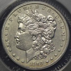 1893-CC Morgan Silver Dollar Nice Details