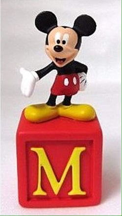 Touch the image to zoom in Disney Alphabet Fun Blocks Figurine - Mickey Mouse