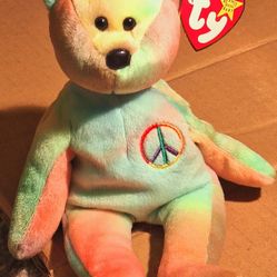 Beanie Babie "Peace" Bear