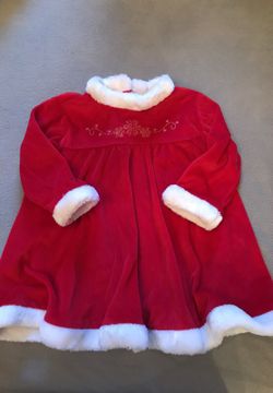 Super cute red velvet Christmas dress size 18mo