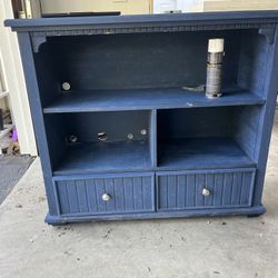 sturdy  solis wood - two lower drawers slide well
