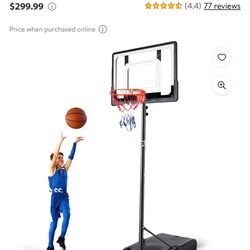 Basketball Adjustable Hoop 5ft-7ft