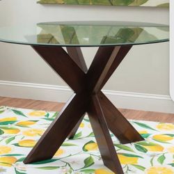 Alejo 48 Inch Glass Diningroom Table