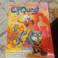 Elf Quest Book 1. A Complete Illustrated Fantasy With Commentaries By Andre Norton Frank Florin CC Beck And Marv Wolfman.  By Wendy And Richard Pini