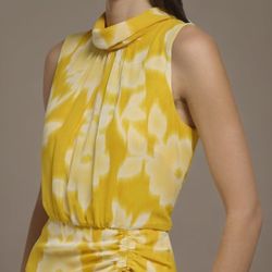 Karl Lagerfeld Brand, Women's Dress, Yellow And White, Size 8, Good Conditions 
