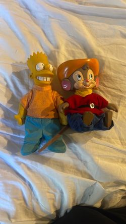Bart Simpson & Fiviel Goes West Vintage Dolls