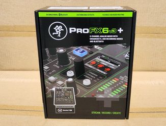 Mackie Bluetooth Mixer 6 Channel System USB-C Studio Recording Interface FX Mixboard ProFX6v3+ 🚨 Payment Options Available 🚨 No Credit Needed 🚨