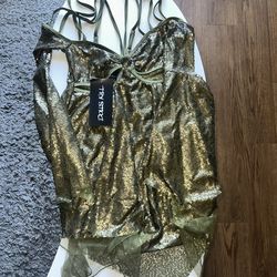 Rave Gold Sequin Fairy Dress 🧚‍♂️ ✨