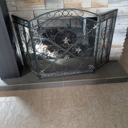 Fireplace Screen, Two Matching 