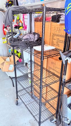 2 Wire racks with wheels