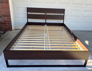 IKEA Trysil queen platform bedframe with slats