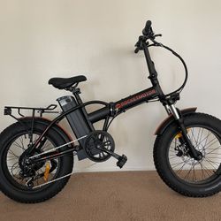 Rocketmotor 500w Fat Tire Folding Electric Bike