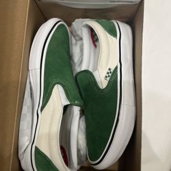 Green Sued Slip On VANS 
