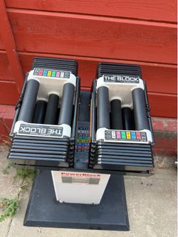 Power blocks dumbbells