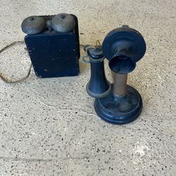 Old Kellogg Candle Stick Phone 