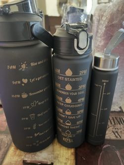 3 pc set water bottles