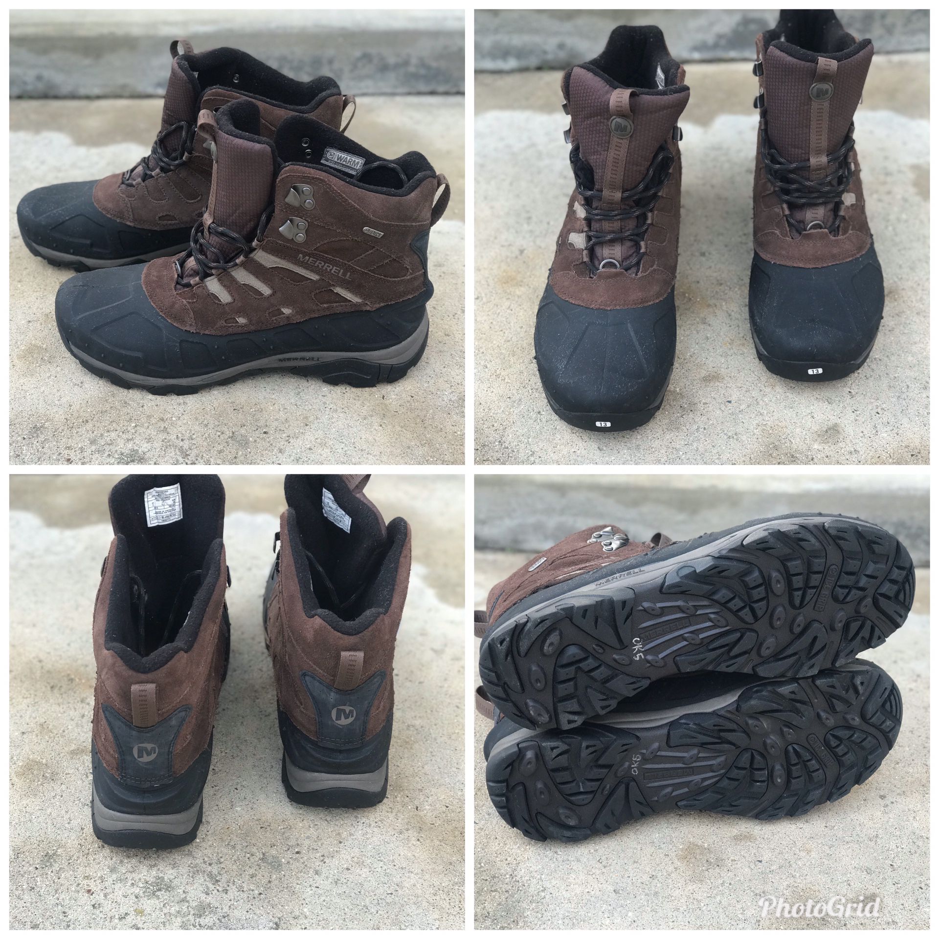 Men Merrell Moab Waterproof Boots 13