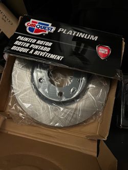 2006 Mazda 6 S Carquest Premium “Professional Platinum” Painted Front Brake Rotors And Brake Pads