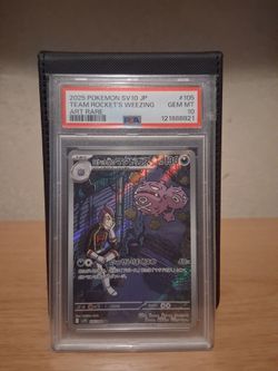 PSA 10 Team Rocket's Weezing Art Rare Pokemon Card