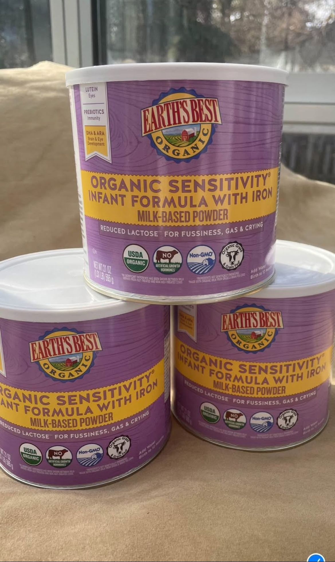 Earths Best Organic Sensitivity Formula With Iron