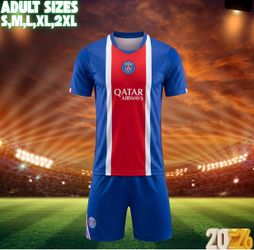 PSG Paris Saint-Germain Soccer Jersey Set