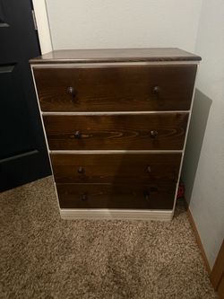4-Drawer Wood Dresser Chest