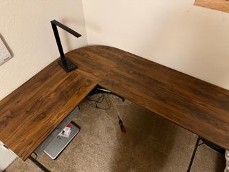 L shape office / study desk with drawer