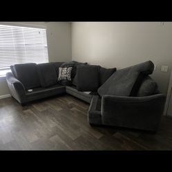💥 3-Piece Gray Sectional Sofa Set – Modern, Spacious & Comfortable! 💥