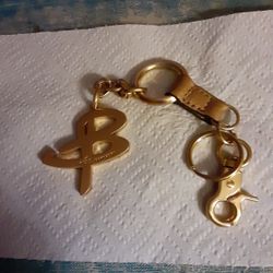 B MAKOWSKY PURSE CHARM KEY CHAIN