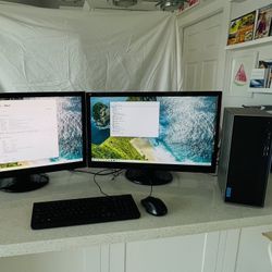 💻 🚨 Computer Lenovo i7 + 32GB RAM + GTX 1660 Super + SSD + 2 Monitores ViewSonic 27″ – ¡COMO NUEVA