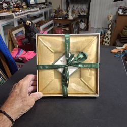 Waterford Linen Jacquard Floral Print Fabric Covered Square Photo Album,Fits Cover 3.5x3.5 Frame 7.5x7.5 NEW IN SEALED BOX