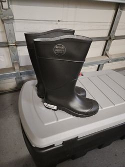 Rubber Safety Work Boots Size 10