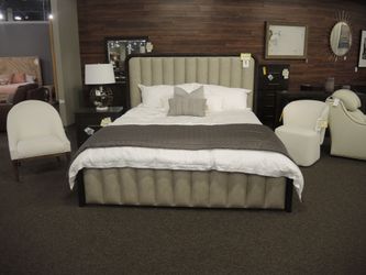Perennial Home Mezcal King Upholstered Panel Bed - Taupe | Headboard