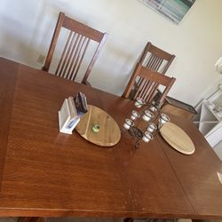 Solid Wood Dining Room Table And Chairs