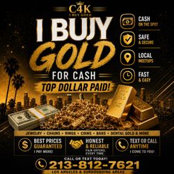 Buying gold for cash!