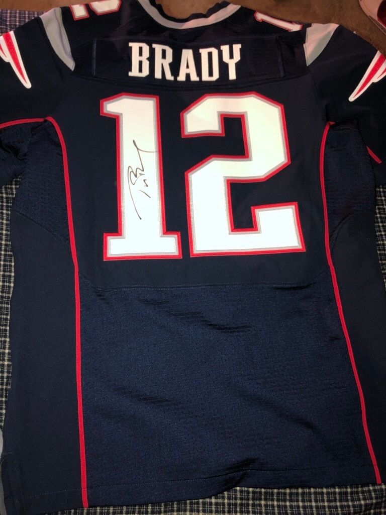 Signed Tom Brady Jersey