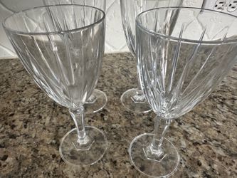 Heavy quality wine glasses crystal